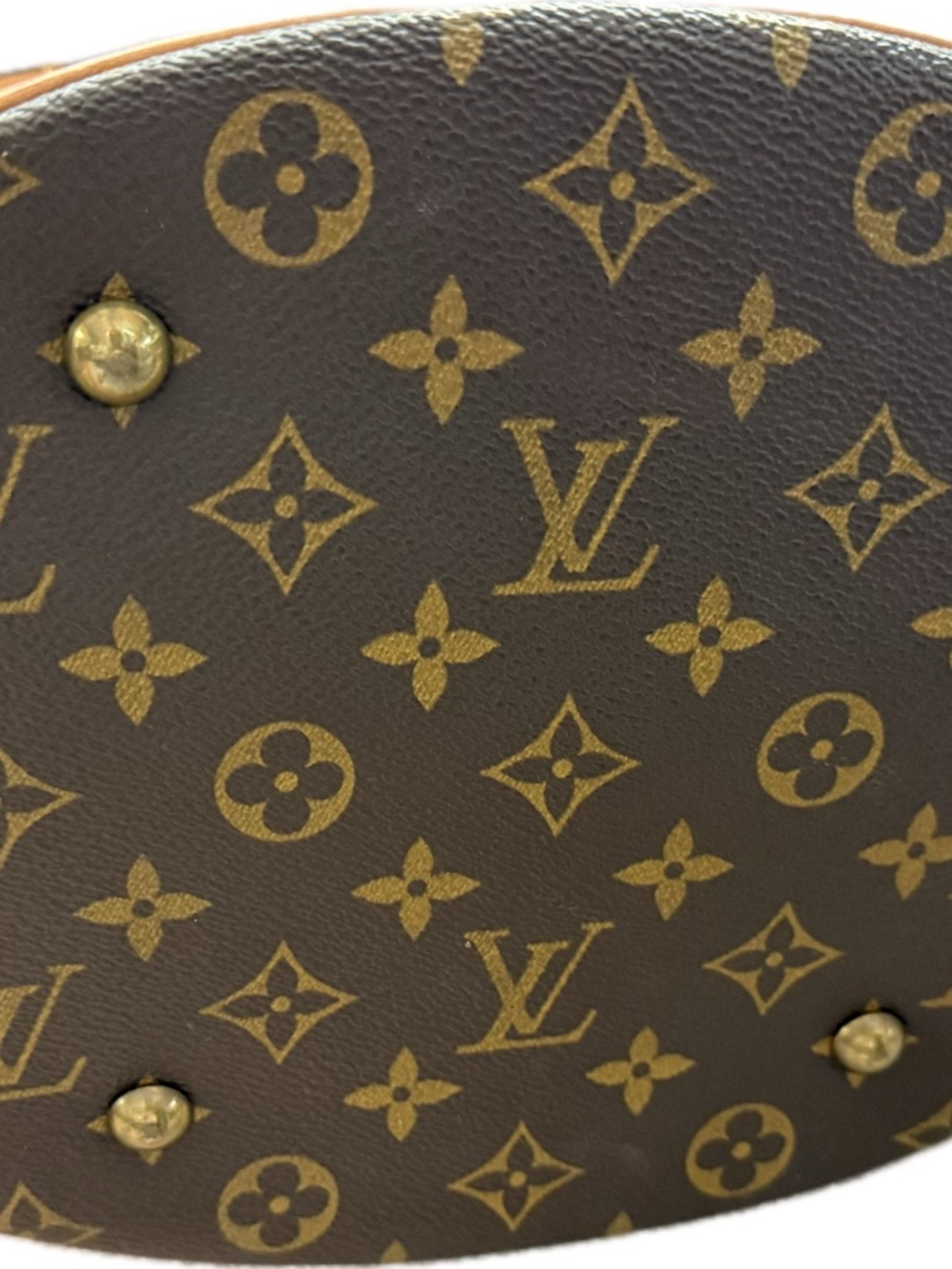 Louis Vuitton Monogram Canvas Bucket Tote with Tan Leather recently new interior - Picture 2 of 10